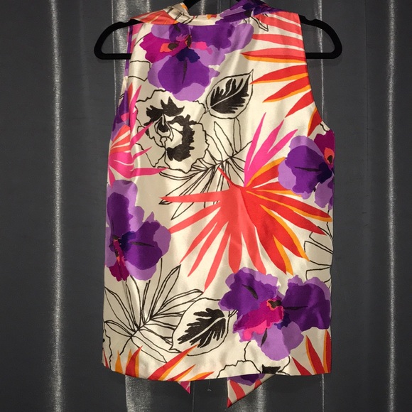 Kate Spade 100% Silk Top Size 6 - Picture 4 of 5